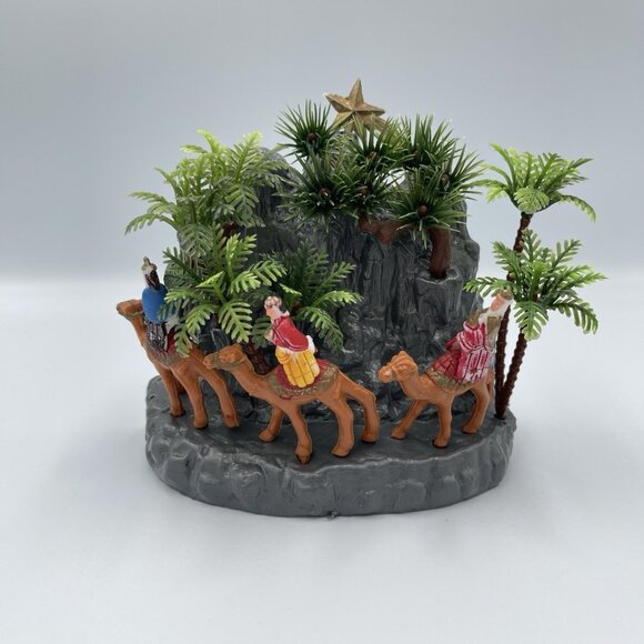 Vintage Other - Vintage 70s MCM Blow Mold Plastic Three Wisemen Set Made in Hong Kong Christmas